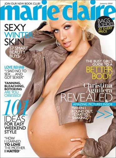 Christina Aguilera on Marie Claire cover