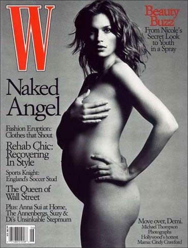Cindy Crawford on on the W cover