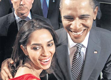 Mallika Sherawat and  Barack Obama