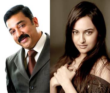 Kamal Haasan and Sonakshi