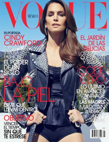 Cindy Crawford on Vogue cover