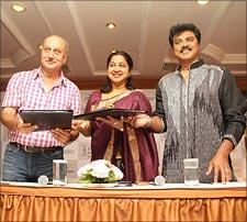 Anupam Kher, Radhika and Sarath Kumar