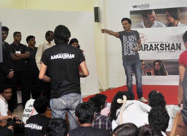 Manoj Bajpai teaches the students