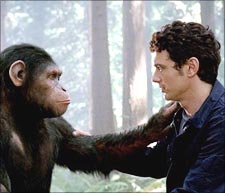 A scene from Rise of the Planet of the Apes