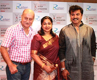 Anupam Kher, Raadhika and Sarath Kumar