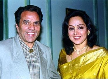 Dharmendra and Hema Malini