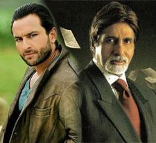 Saif Ali Khan and Amitabh Bachchan