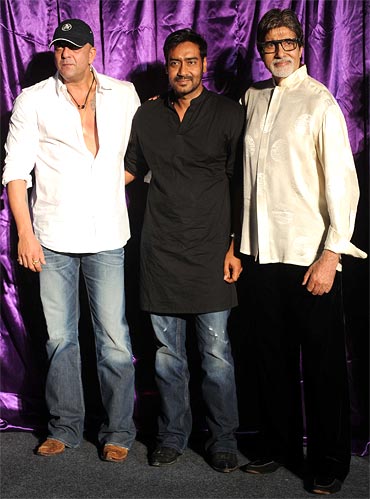 Sanjay Dutt, Ajay Devgn and Amitabh Bachchan