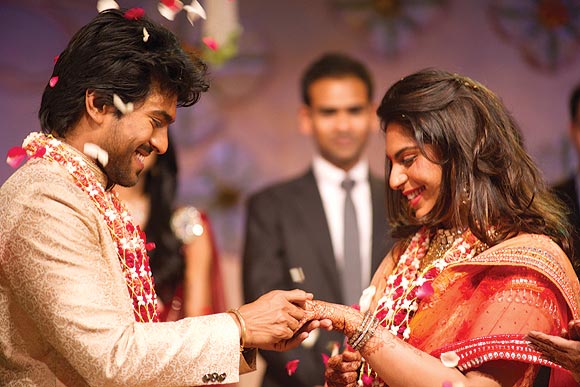 Ram Charan and Upasna exchange rings