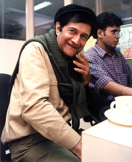 Dev Anand at Rediff's office