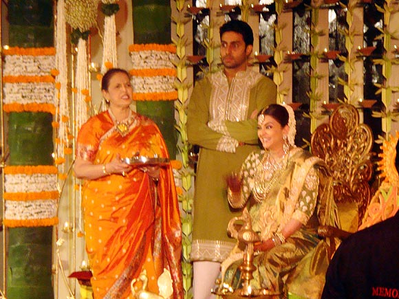 Vrinda Rai, Abhishek Bachchan and Aishwarya Rai Bachchan