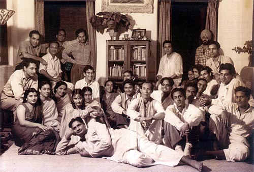 One of the gatherings at Dev Anand's residence 41, Pali Hill, in 1950, full of luminaries