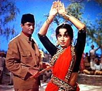 Dev Anand and Waheeda Rahman in Guide