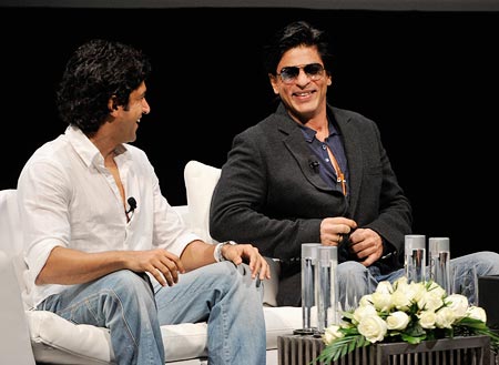 Farhan Akhtar and Shah Rukh Khan