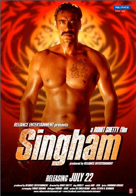 Movie poster of Singham