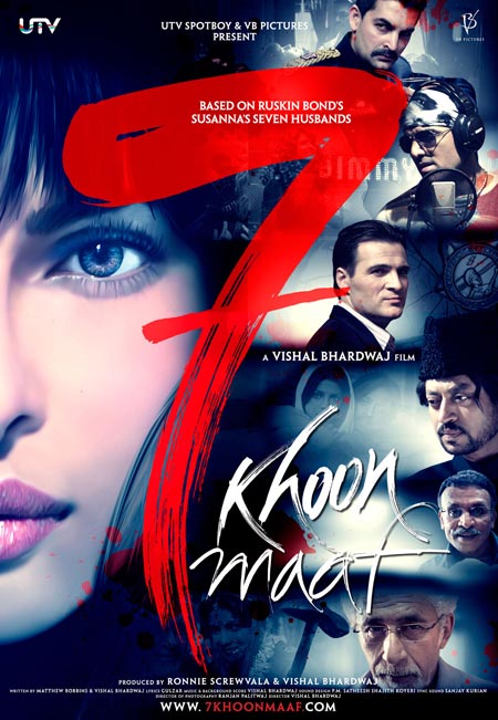 Movie poster of 7 Khoon Maaf