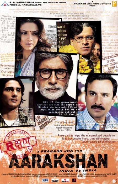 Movie poster of Aarakshan