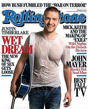 Justin Timberlake on the cover of Rolling Stone