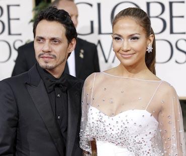 Marc Anthony and Jennifer Lopez