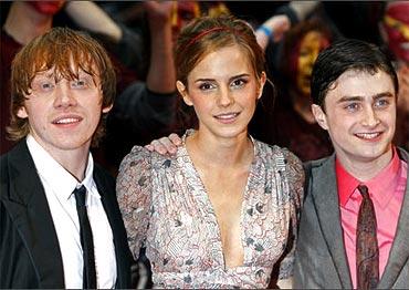 Rupert Grint, Emma Watson and Daniel Radcliffe