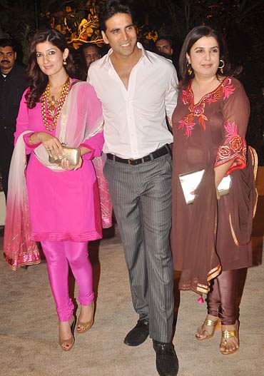 Twinkle Khanna , Akshay Kumar and Farah Khan