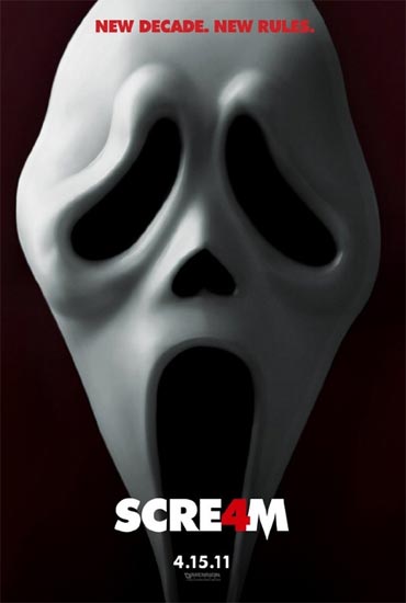 A poster of Scream 4