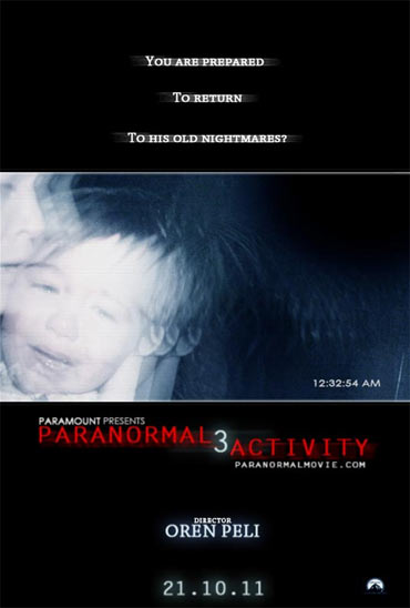 A poster of Paranormal Activity 3