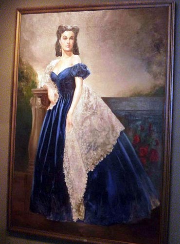 A portrait of Vivien Leigh at the Margaret Mitchell House in Atlanta, USA