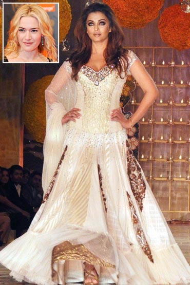 Aishwarya Rai Bachchan, and an inset of Kate Winslet