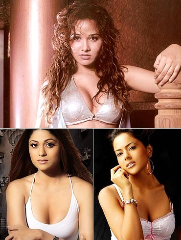 Nisha Kothari, Shamita Shetty and Sameera Reddy