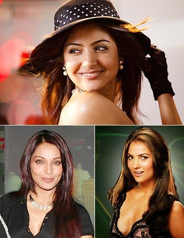 Anushka Sharma, Bipasha Basu and Lara Dutta