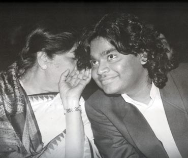 Lata Mangeshkar and A R Rahman