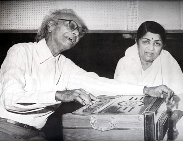 Naushad Ali and Lata Mangeshkar