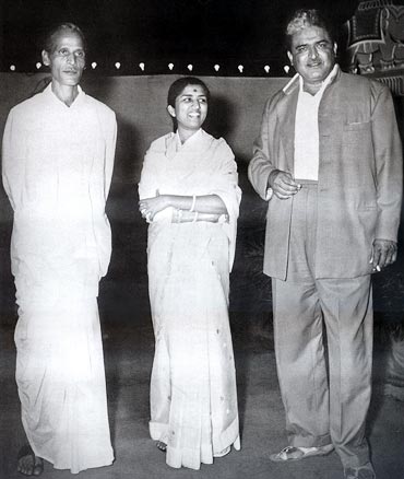 Poet Pradeep, Lata Mangeshkar and C Ramchandra