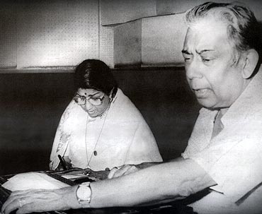 Lata Mangeshkar and Chitragupt