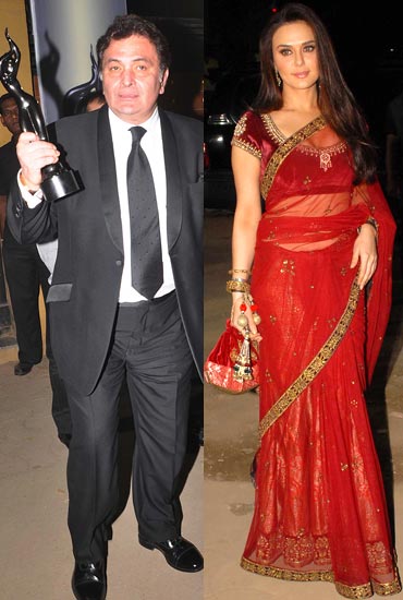 Rishi Kapoor and Preity Zinta