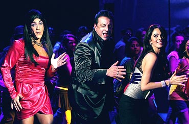 A still from Double Dhamaal