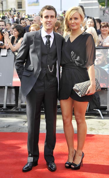 Mathew Lewis with a friend