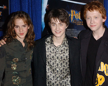 Hermoine Granger, Daniel Radcliffe and Rupert Grint