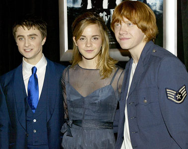 Daniel Radcliffe, Ema Watson and Rupert Grint