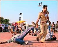 A scene from Singham