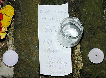 Vigil outside Amy Winehouse' Camden home
