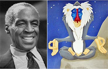 Robert Guillaume and Rafiki