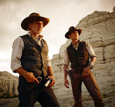 A still from Cowboys and Aliens