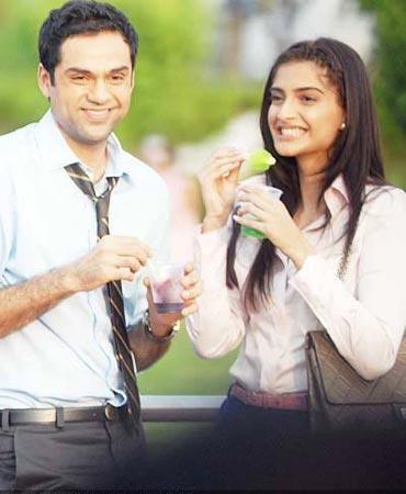 Abhay Deol with Sonam Kapoor in Aisha