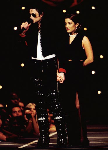 Michael Jackson and Lisa Marie Presley at the 1994 MTV awards