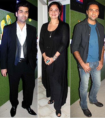 Karan Johar, Pooja Bhatt and Abhay Deol
