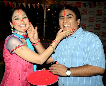 Disha Vakani and Dilip Joshi