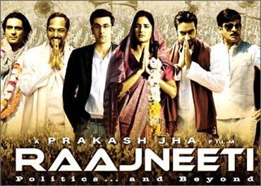 A poster of Rajneeti