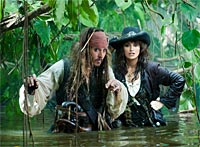 A scene from Pirates of the Caribbean 4